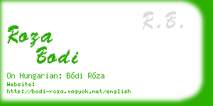roza bodi business card